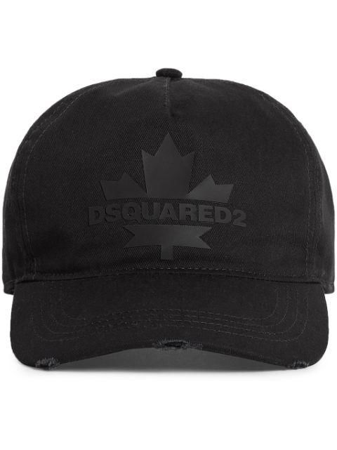 Maple leaf-appliqué baseball cap by DSQUARED2