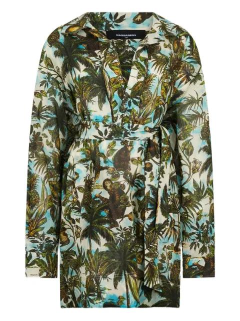 Monkey Business shirt mini dress by DSQUARED2