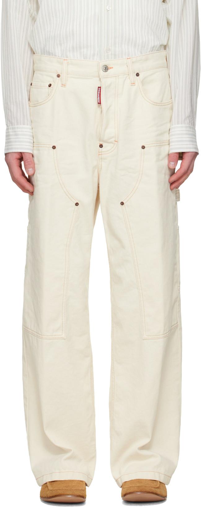 Off-White Baggy Carpenter Trousers by DSQUARED2