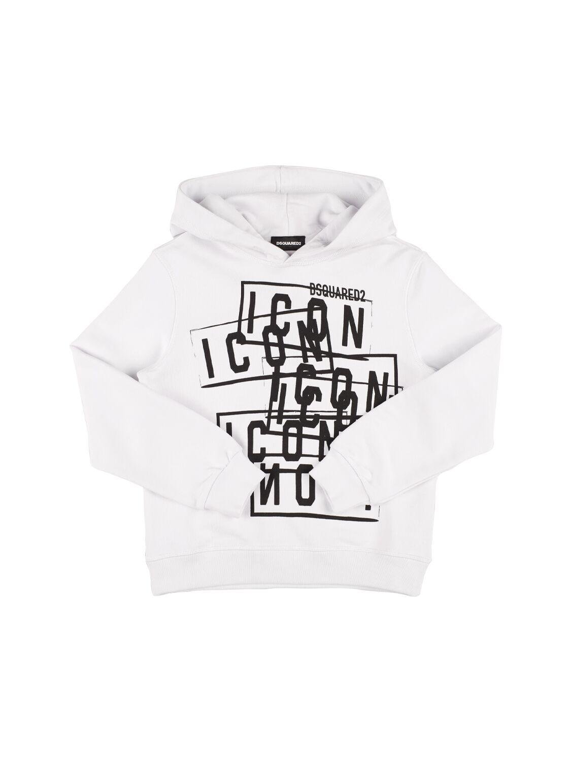 Printed Hooded Sweatshirt by DSQUARED2