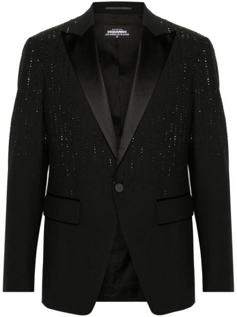 Raindrops L.A. crystal-embellished blazer by DSQUARED2