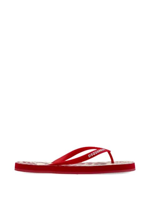 Rebel Hibiscus flip-flops by DSQUARED2