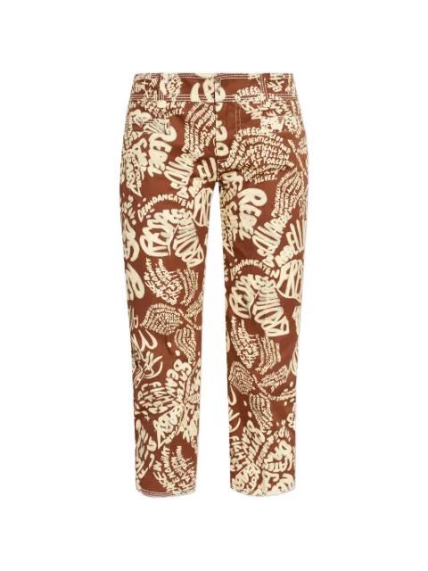 Rebel Hibiscus trousers by DSQUARED2