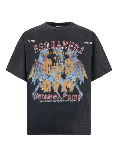 Rock Wash Iron T-shirt by DSQUARED2