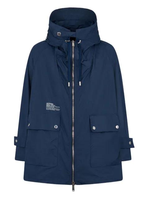 Roundie hoodied pocket coat by DSQUARED2