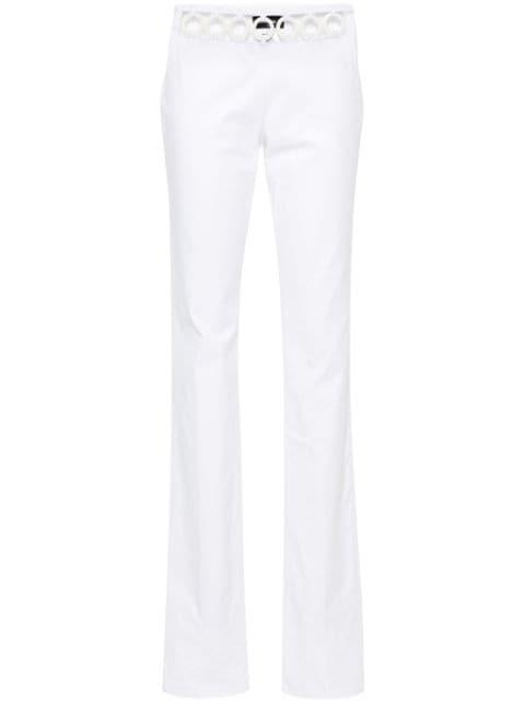 Sharpei ring-embellished trousers by DSQUARED2