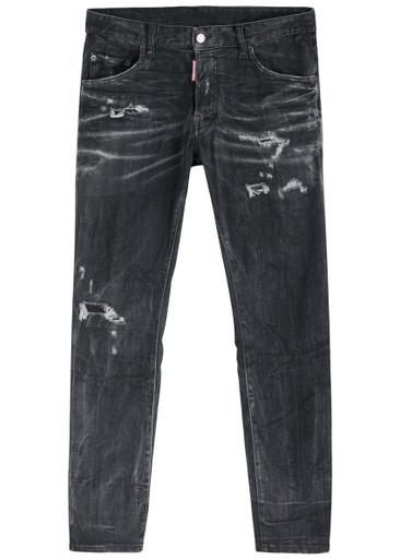 Skater distressed slim-leg jeans by DSQUARED2