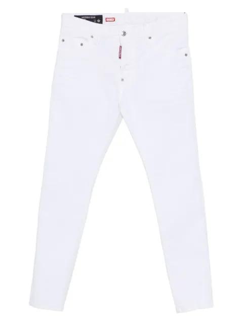 Skater rivet cotton skinny jeans by DSQUARED2