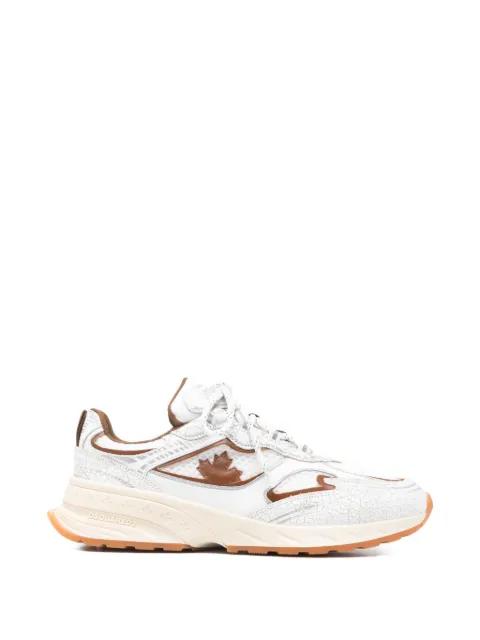 Sprinter leaf lace-up sneakers by DSQUARED2