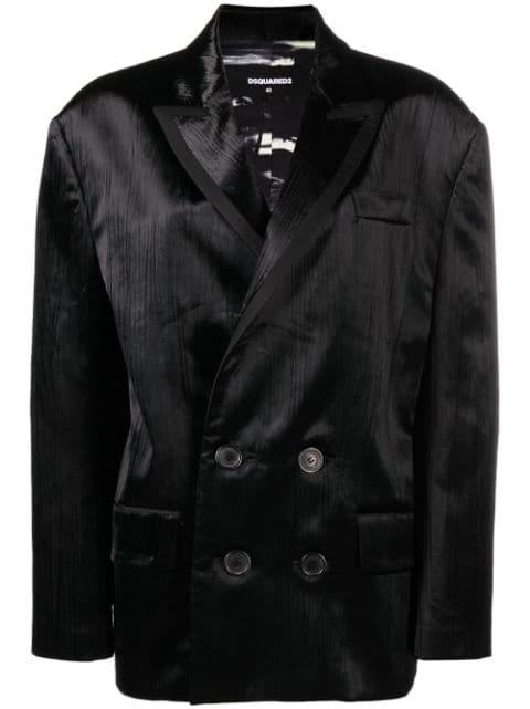 Stripe 80s double-breasted blazer by DSQUARED2