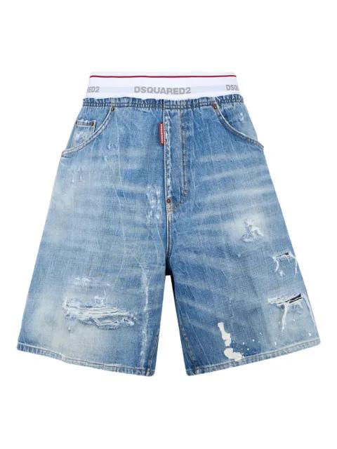 Surfer distressed shorts by DSQUARED2