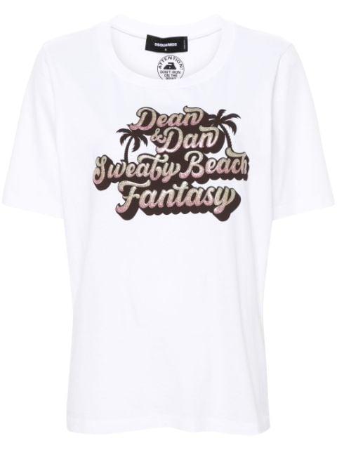 Sweaty Beach Fantasy cotton T-shirt by DSQUARED2