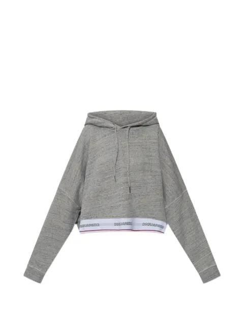 Tape Onion cropped hoodie by DSQUARED2