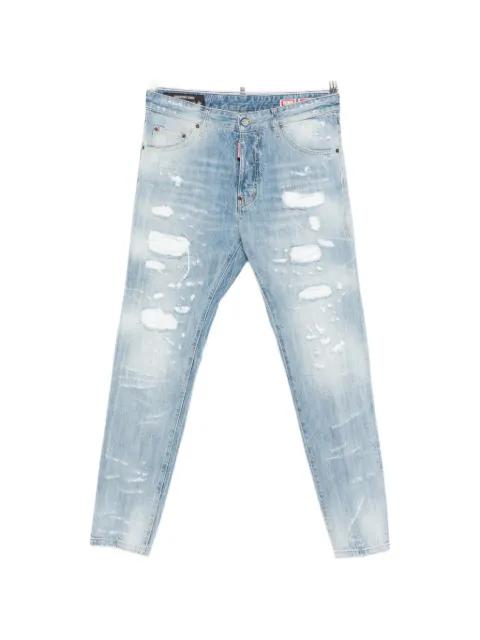 Teddy distressed jeans by DSQUARED2