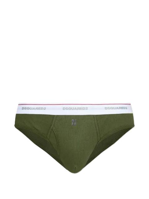 Upside Down logo-waistband ribbed briefs by DSQUARED2