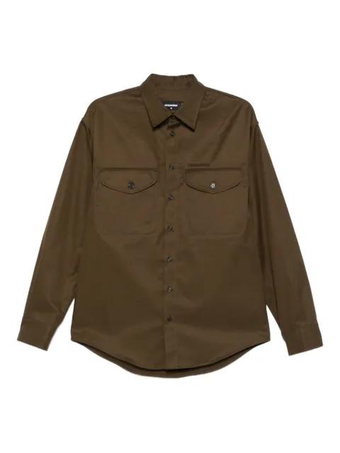 Utility double-pocket cotton shirt by DSQUARED2