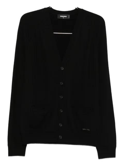 V-neck buttoned cardigan by DSQUARED2