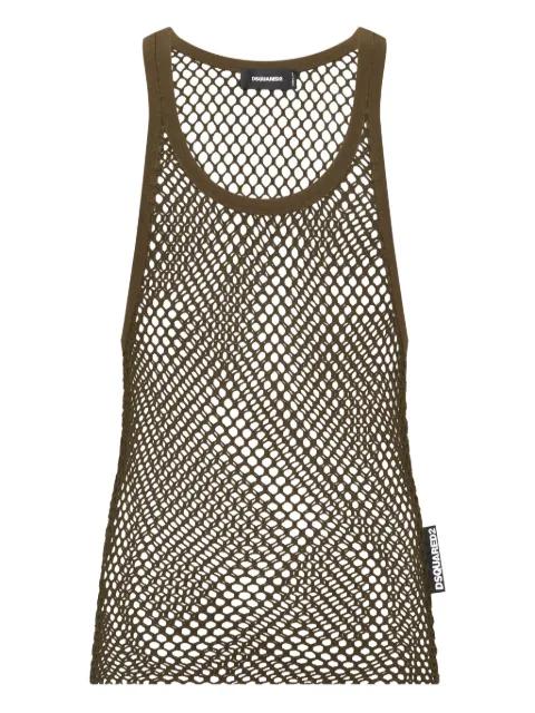 Vogatore mesh tank top by DSQUARED2