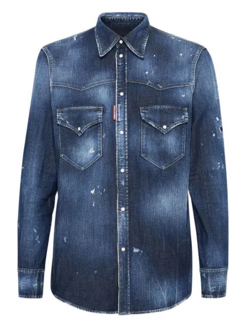 Western-style denim shirt by DSQUARED2
