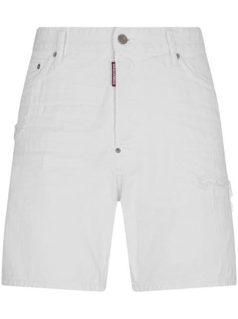 White Bull denim shorts by DSQUARED2