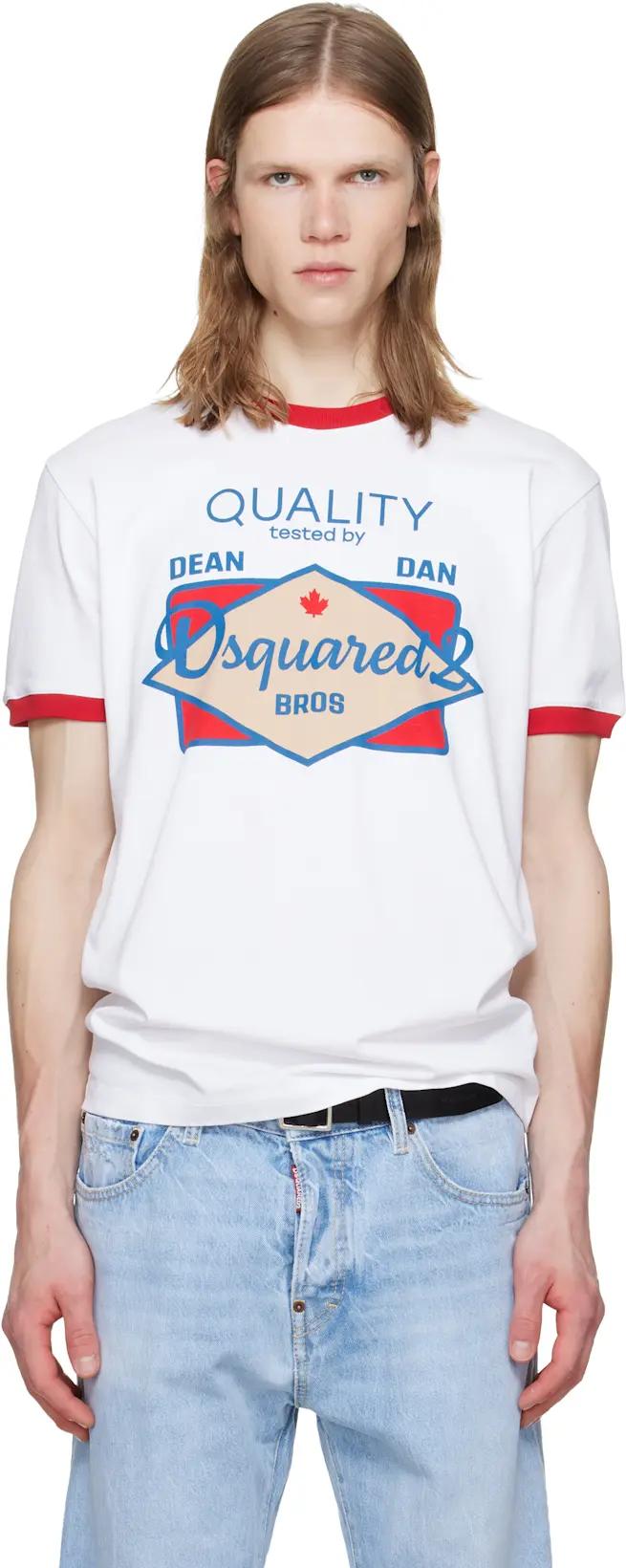 White D2 Daywear New Cool Fit T-shirt by DSQUARED2