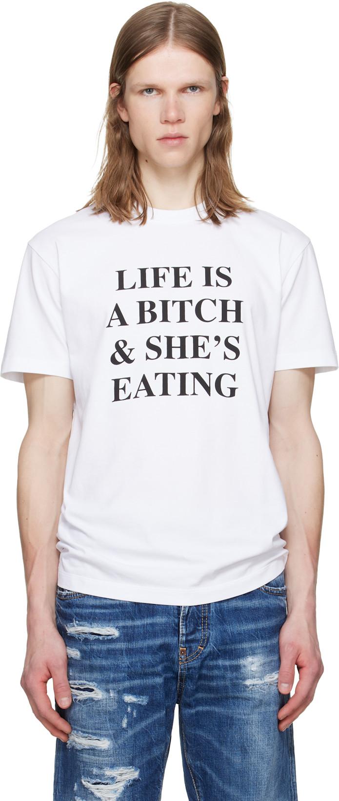 White New Fit Cool T-shirt by DSQUARED2