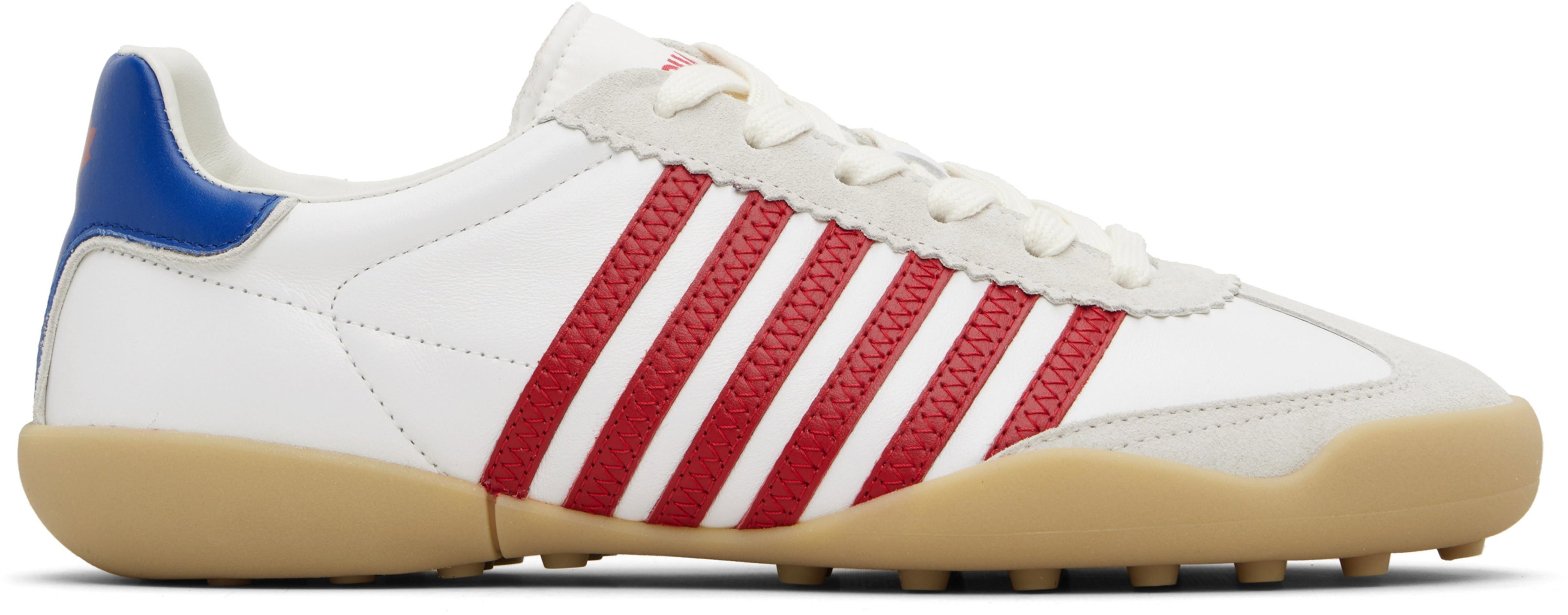 White Soccer Sneakers by DSQUARED2