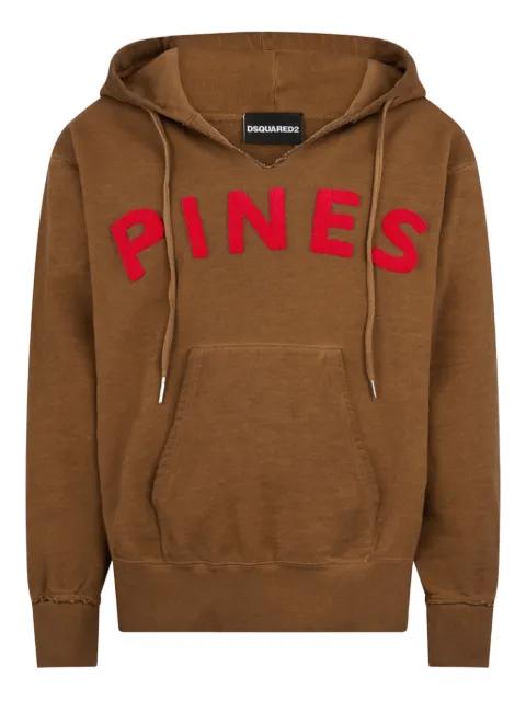appliqué hoodied hoodie by DSQUARED2