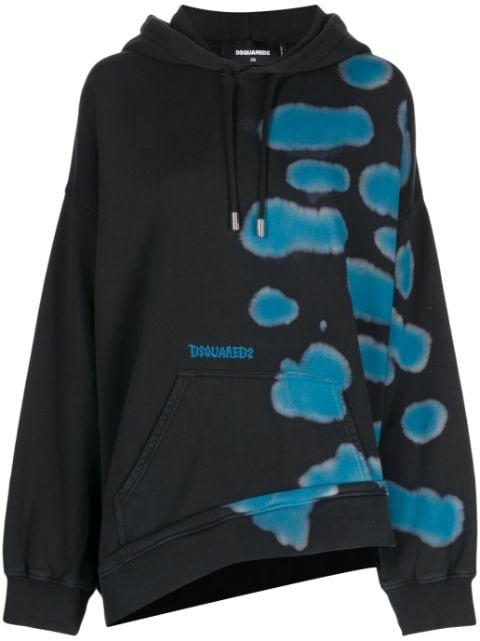 asymmetric slouchy hoodie by DSQUARED2