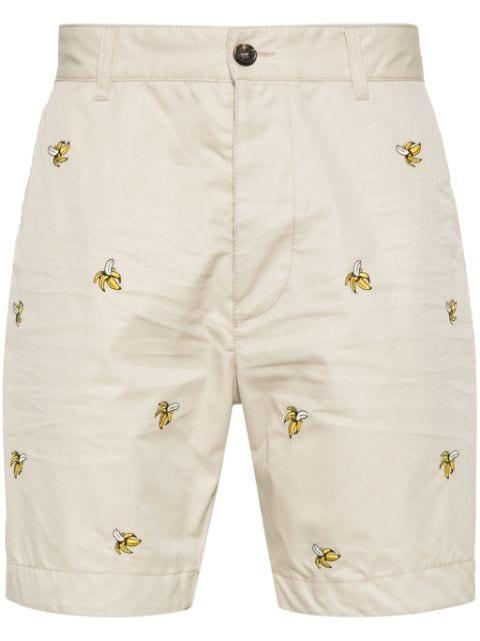 banana-embroidered Bermuda shorts by DSQUARED2