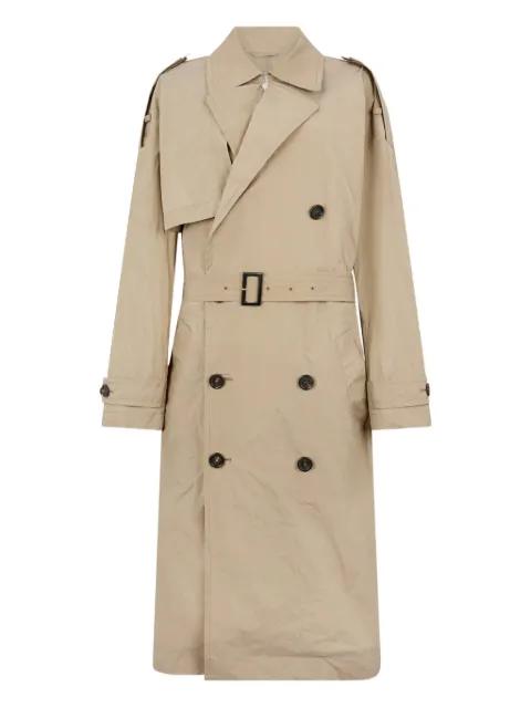 belt double-breasted trench coat by DSQUARED2