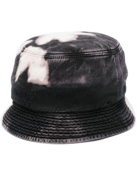 bleached-effect bucket hat by DSQUARED2