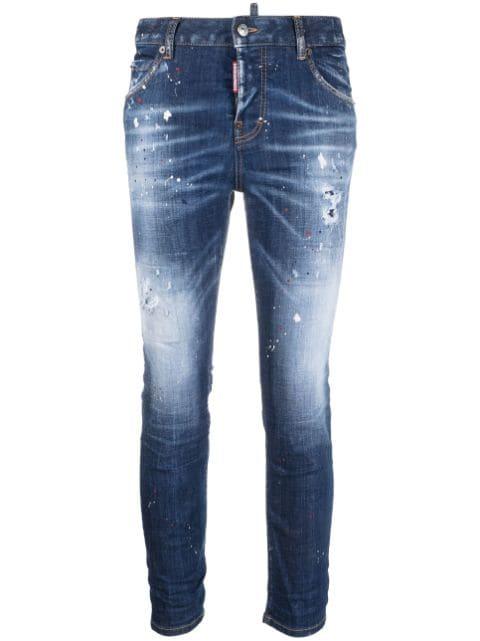 bleached skinny jeans by DSQUARED2