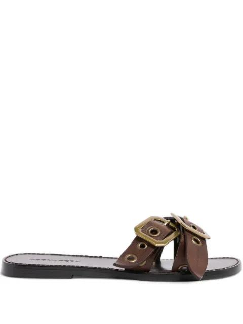 buckle eyelet flat sandals by DSQUARED2