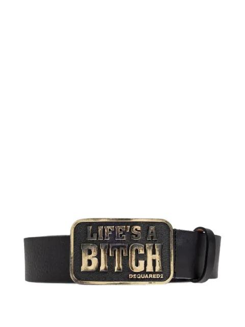 buckle leather belt by DSQUARED2
