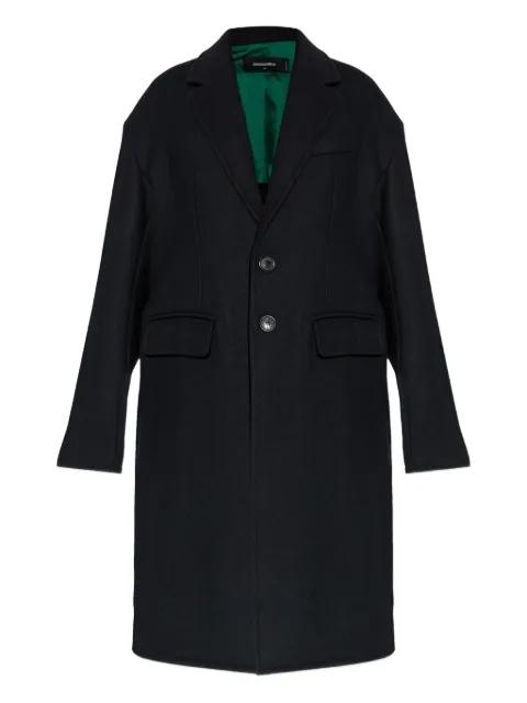 buttoned wool-blend coat by DSQUARED2