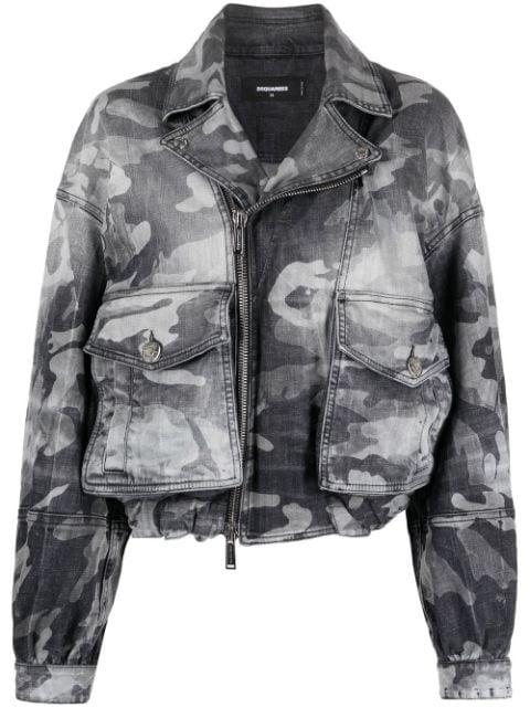 camouflage denim jacket by DSQUARED2