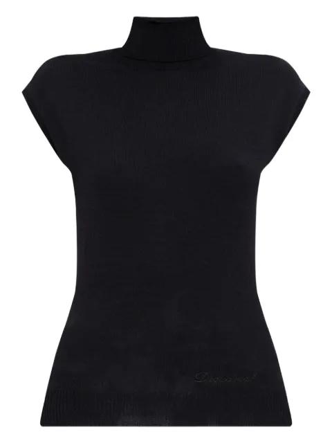 cap-sleeve turtleneck top by DSQUARED2