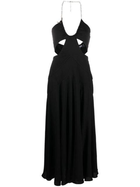 chain-link cut-out midi dress by DSQUARED2
