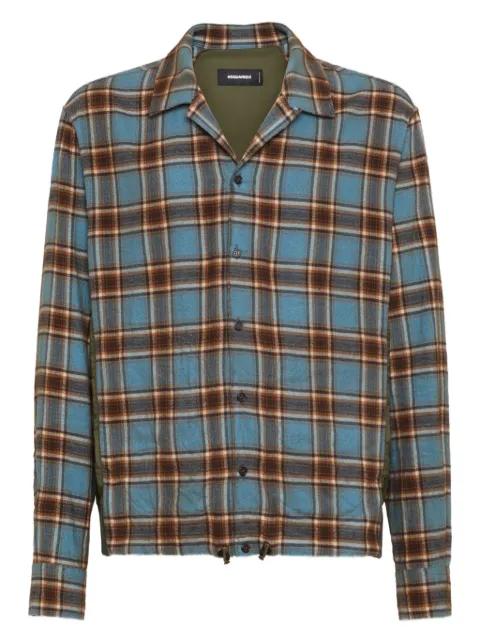checked drawstring shirt by DSQUARED2