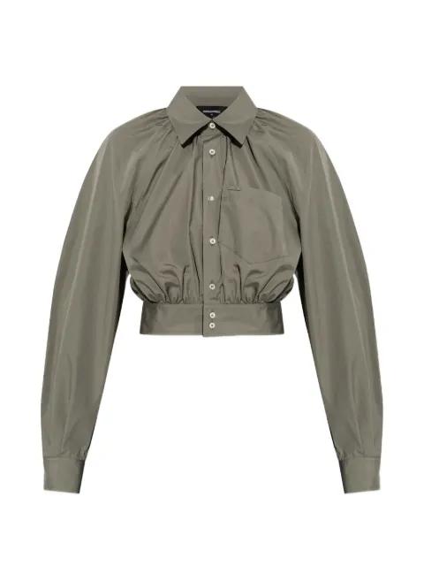 collared cropped shirt by DSQUARED2