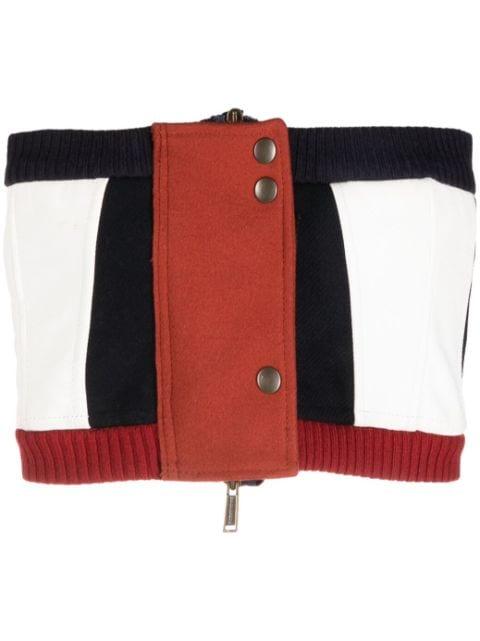 colour-block corset top by DSQUARED2