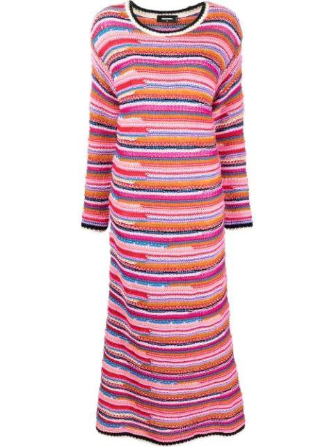 colour-block knitted midi dress by DSQUARED2