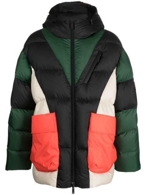 colour-block panelled padded jacket by DSQUARED2