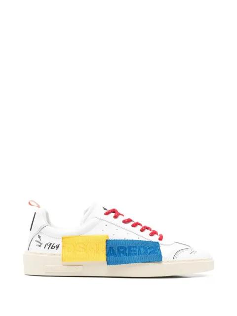 colourblock lace-up sneakers by DSQUARED2