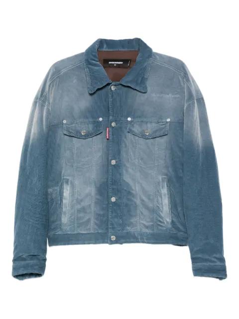corduroy button jacket by DSQUARED2