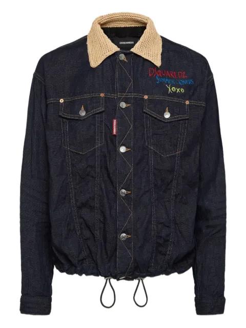 cotton-blend denim jacket by DSQUARED2