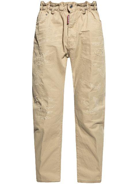 cotton loose-fit trousers by DSQUARED2
