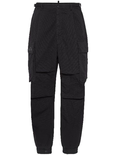 cotton straight-leg trousers by DSQUARED2