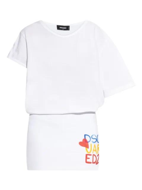 cotton t-shirt dress by DSQUARED2